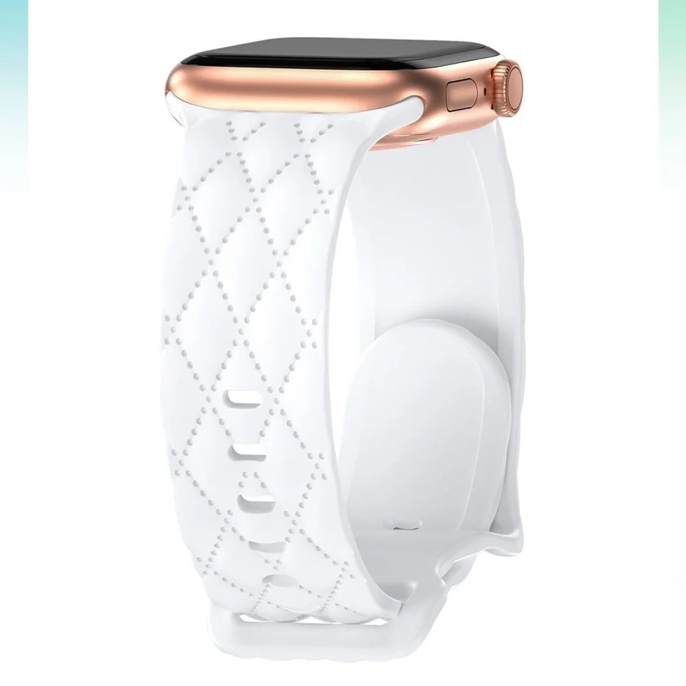Checkered Silicone Bands for Apple Watch Band 38mm 40mm and 41mm